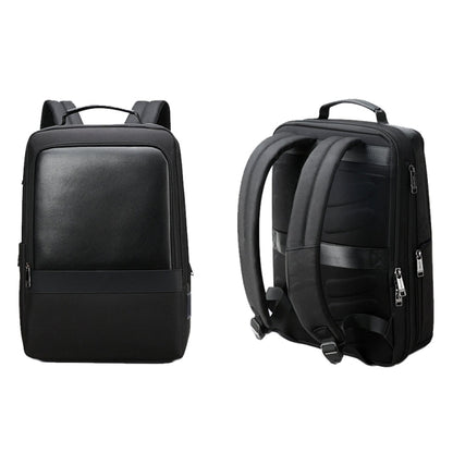 Bopai 61-26111 Large Capacity Business Commuter Laptop Backpack With USB+Type-C Port(Black)