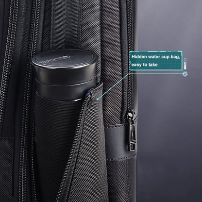 Bopai 61-26111 Large Capacity Business Commuter Laptop Backpack With USB+Type-C Port(Black)