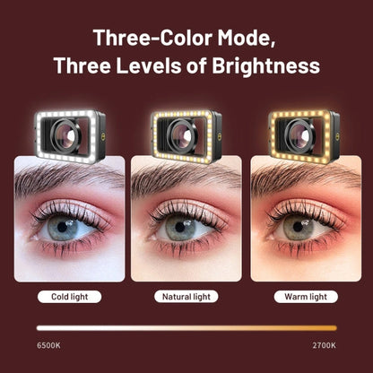 APEXEL 15X  Macro Lens With LED Fill Light Phone Holder Clamp