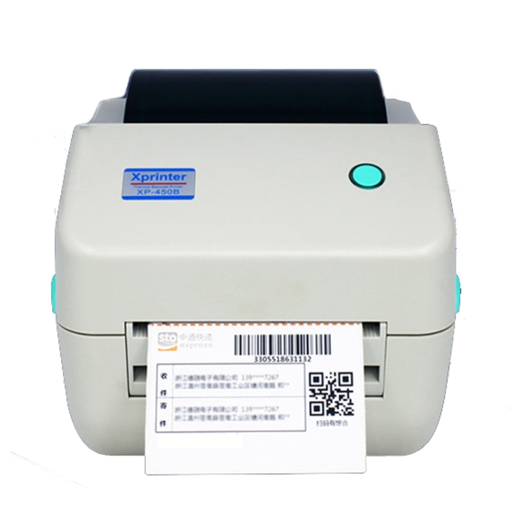 Xprinter XP-450B USB Port Supermarket Cashier Barcode Thermal Printer(UK Plug)