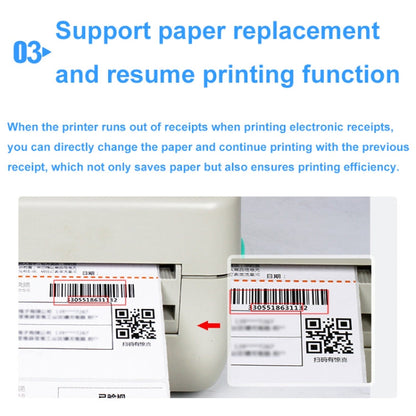 Xprinter XP-450B USB Port Supermarket Cashier Barcode Thermal Printer(UK Plug)