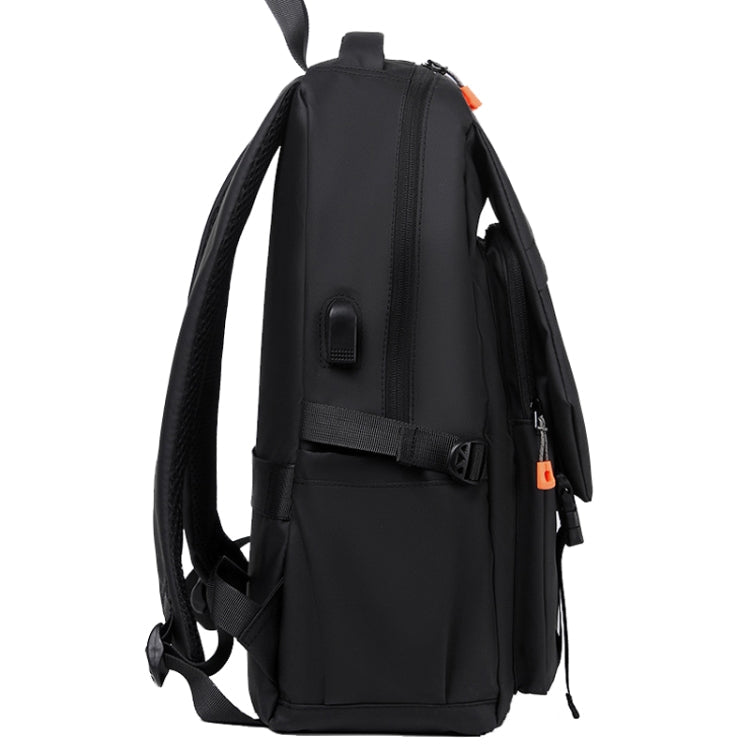 WEIXIER B682 Large Capacity Double Shoulder Backpack Casual Waterproof Travel Bag(Dark Gray)
