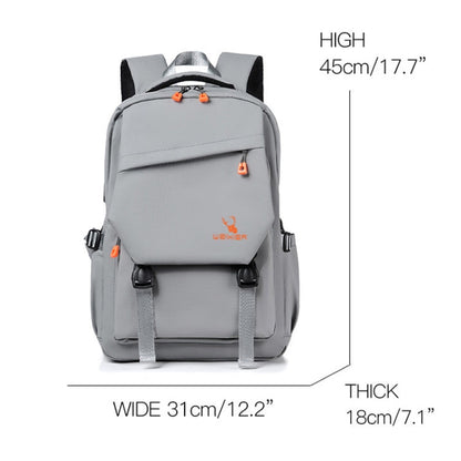 WEIXIER B682 Large Capacity Double Shoulder Backpack Casual Waterproof Travel Bag(Black)