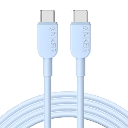 ANKER A81E2 1.8m 60W Dual Type-C Data Cell Phone Dual Head Fast Charging Cable(Blue)