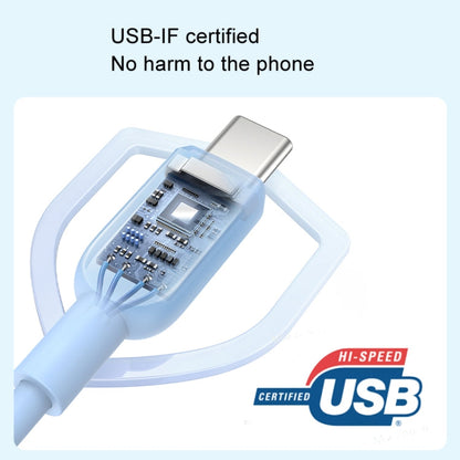ANKER A81E2 1.8m 60W Dual Type-C Data Cell Phone Dual Head Fast Charging Cable(Blue)