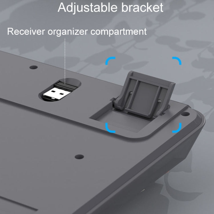 XUNSVFOX K94 Wireless Bluetooth Dual Mode Mechanical Keyboard Gaming Office Laptop Keyboard(Shimmer)