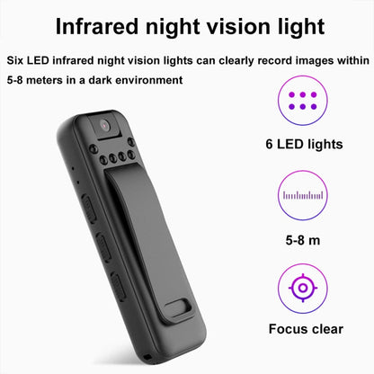 Mrobo D3 1080P Rotating Camera HD Infrared Night Recording Pen, Size: 16 GB(Black)