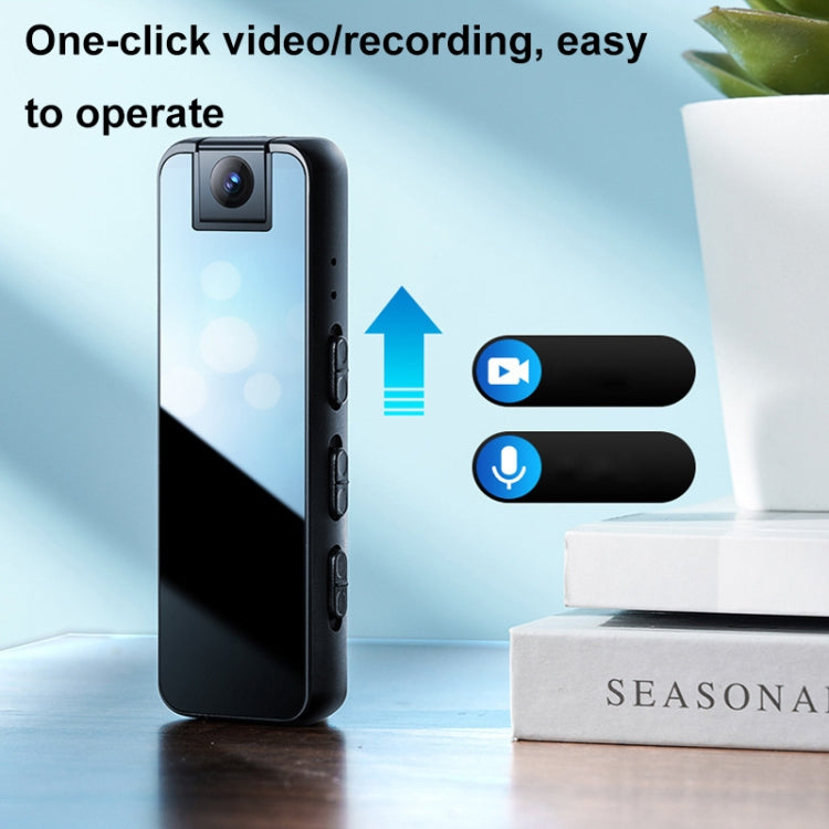 Mrobo D6 1080P Rotating Camera Night Vision Video Recorder With Back Clip, Size: 32GB(Black)