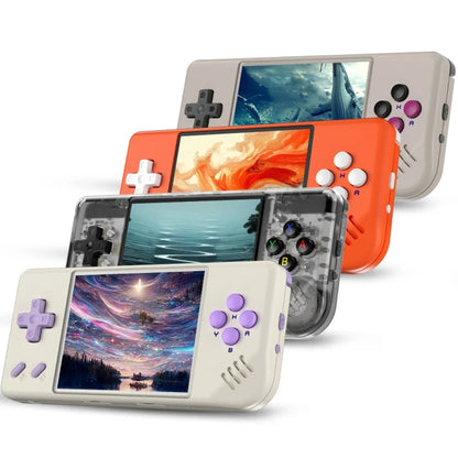 ANBERNIC RG28XX Retro Handheld Game Console 2.83-Inch IPS Screen Linux OS 64GB+128GB(Retro Gray)