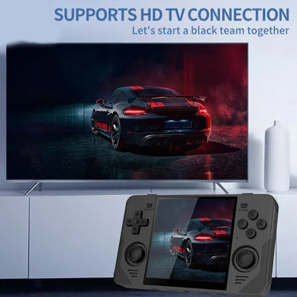 POWKIDDY RGB30  4 Inch IPS Screen Handheld Game Console Built In WIFI＋Bluetooth 16GB+64GB(White)