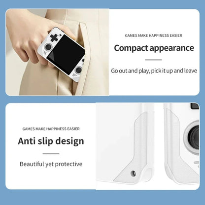 POWKIDDY RGB30  4 Inch IPS Screen Handheld Game Console Built In WIFI＋Bluetooth 16GB+256GB(Black)