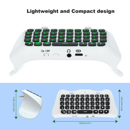 For PS5 JYS-P5172 Gamepad Wireless Bluetooth External Keyboard, Without Gamepad(Black)