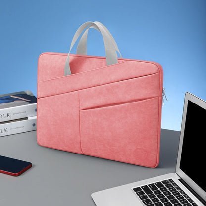 BUBM Portable Computer Bag Notebook Business Travel Bag, Size: 14 inch(Pink)