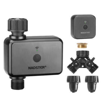 NADSTER US Plug Bluetooth WiFi Remote Automatic Timed Flower Watering Controller, Specification: Dual Outlet