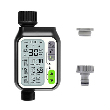 NADSTER Arroseur de fleurs automatique temporisé avec capteur de pluie pour jardin, Spécification : Sortie unique