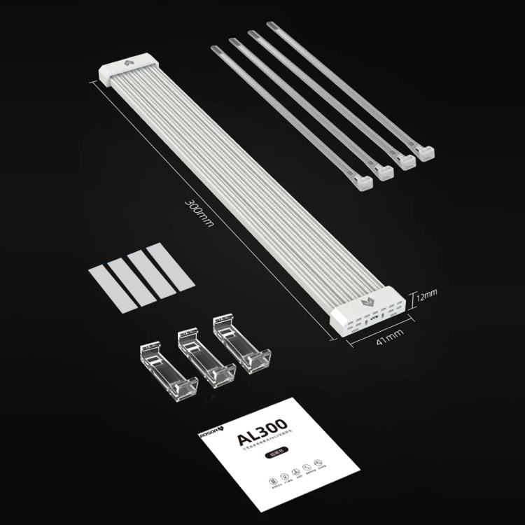 AOSOR AL300 Computer Glow Line ARGB Neon Cable Motherboard Chassis Light Strip Light Board Decoration(Black)