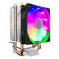 COOLMOON Frost Double Copper Tube CPU Fan Desktop PC Illuminated Silent AMD Air-Cooled Cooler, Style: P2 Streamline Edition Single Fan
