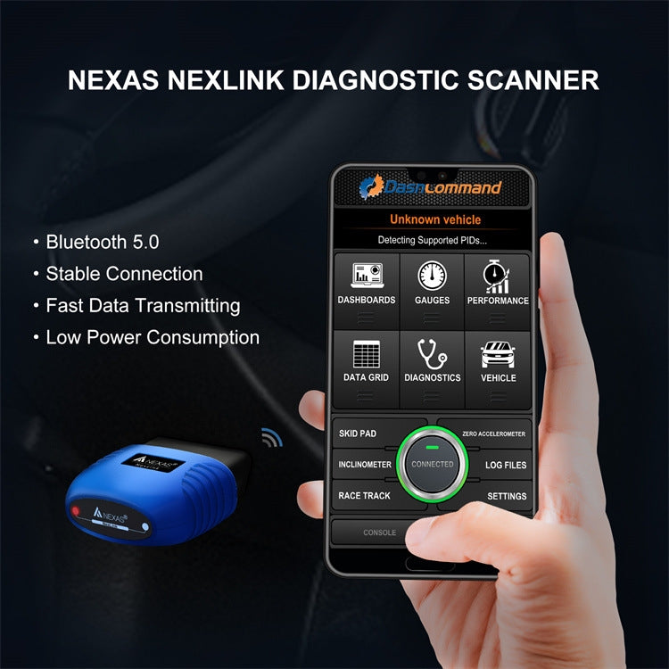 Scanner de diagnostic OBD2 Nexas Bluetooth 5.0 pour IOS/Android