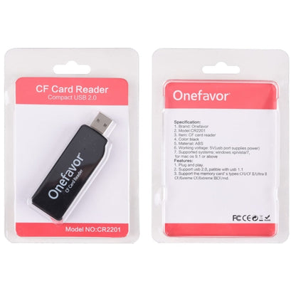 Onefavor USB2.0 High Speed Read And Write CF Card Reader, Model: USB Interface