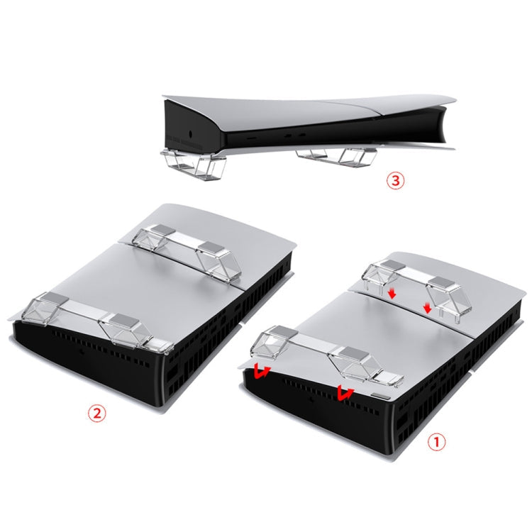 For Sony PS5 Slim DOBE TP5-3582 Game Console Horizontal Storage Holder(Black)