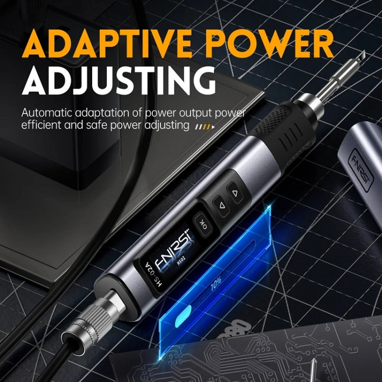 FNIRSI Portable Constant Temperature Soldering Iron Set, Model: HS-02B Standard K