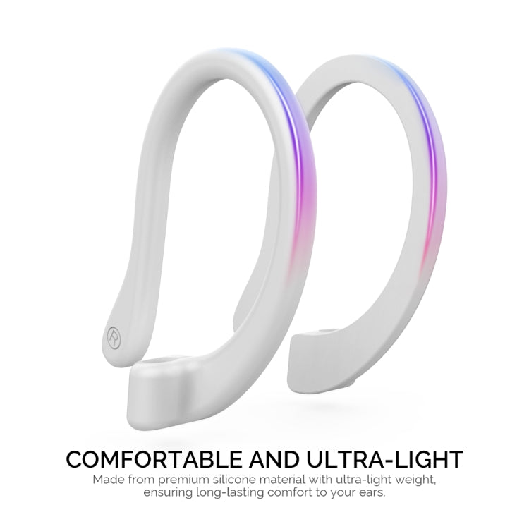 AhaStyle PT78 1pair Wireless Earphones Magnetic Silicone Storage Anti-Loss Earhooks For Apple AirPods 1 / 2 / 3 / Pro / Pro 2(Pink)