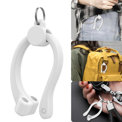 AhaStyle PT78 1pair Wireless Earphones Magnetic Silicone Storage Anti-Loss Earhooks For Apple AirPods 1 / 2 / 3 / Pro / Pro 2(White)