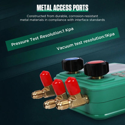 11pcs / Set DUOYI DY523 Automotive Vacuum Pressure Gauge Liquid Charge Fluorine Repair Electronic Refrigerant Meter