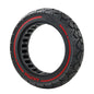 AIMITE 10 inch 45mm Slot Scooter Universal Anti-Blast Anti-skid Shock Absorption Off-road Tire(Red Line)