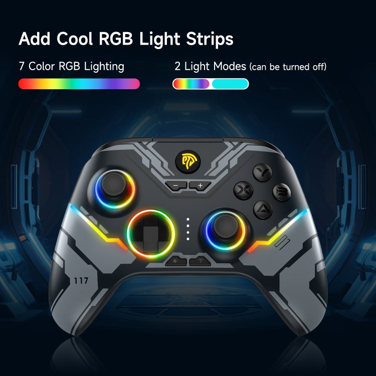 Manette sans fil EasySMX X15 Hall Joystick Trigger RVB (Mécanique)