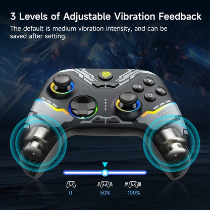 Manette sans fil EasySMX X15 Hall Joystick Trigger RVB (Mécanique)