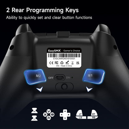 Manette sans fil EasySMX X15 Hall Joystick Trigger RVB (Mécanique)