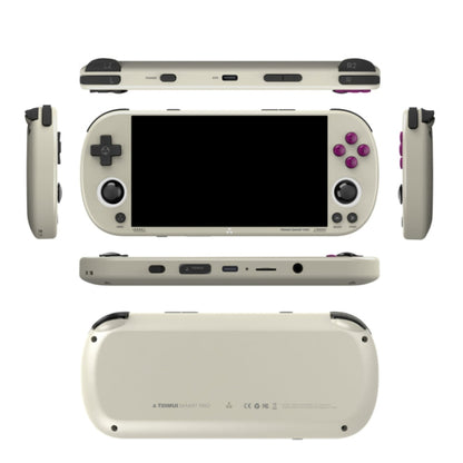 Trimui Smart Pro Console de Jeu Portable Écran IPS 4,96 Pouces Système Linux Open Source 64 Go (Gris)