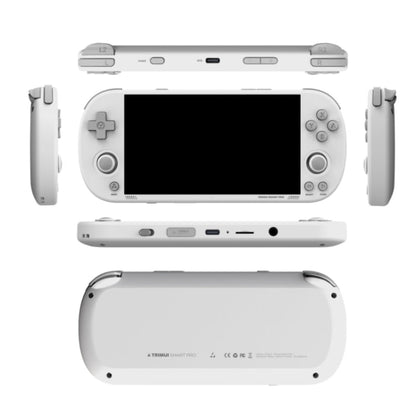 Console de jeu portable Trimui Smart Pro avec écran IPS de 4,96 pouces, système Linux open source, 128 Go (blanc)