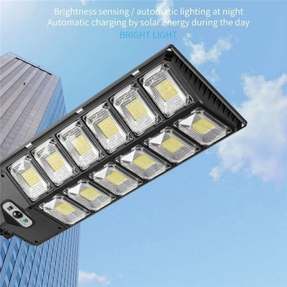 E-SMARTER W789A-6 LED Strong Light Double Row Solar Garden Light Induction Street Lamps