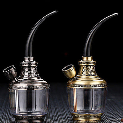 HENGDA HD-806 Chicha filtrée multifonction à double usage avec long tuyau (Doré)