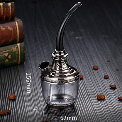 HENGDA HD-806 Chicha filtrée multifonction à double usage avec long tuyau (Doré)