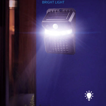 E-SMARTER W792 LED Solar Wall Light With Purple Light Mosquito Control Function Human Intelligent Sensor Outdoor Garden Lamp, Specification: White Light+Yellow Light
