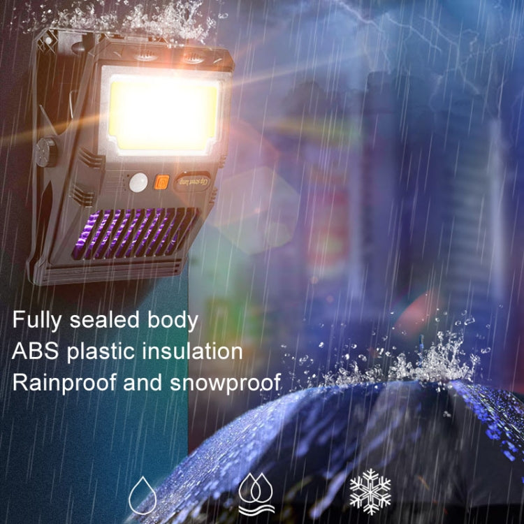 E-SMARTER W7105-2 COB Solar Wall Lamp With Clip Mosquito Killer Lamp Portable Body Sensor Outdoor Garden Light
