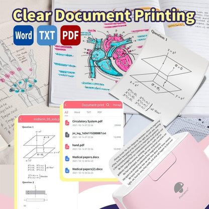 Phomemo M04S Thermal Printer Support 4 Inch Printing Width 300dpi Bluetooth Inkless Printer(Geen)