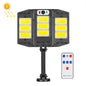 E-SMARTER W796-3 Solar Induction Courtyard Wall Light Smart Outdoor Lamp With Remote Control