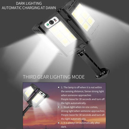 E-SMARTER W796-6 Solar Induction Courtyard Wall Light Smart Outdoor Lamp With Remote Control