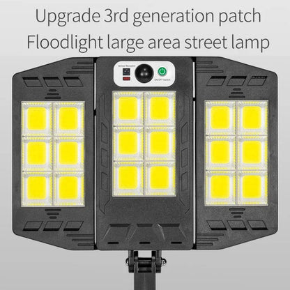 E-SMARTER W796-6 Solar Induction Courtyard Wall Light Smart Outdoor Lamp With Remote Control