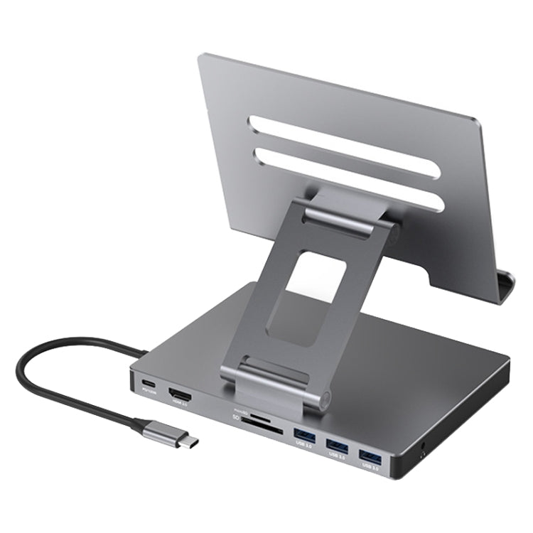Support de station d'accueil pliable multifonction Blueendless 4K/60Hz pour tablette Type-C, Spécification : 8-en-1