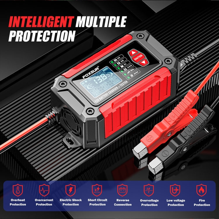 FOXSUR Cars Motorcycles 12V Lithium Cattery Charger With Battery Detection(AU Plug)