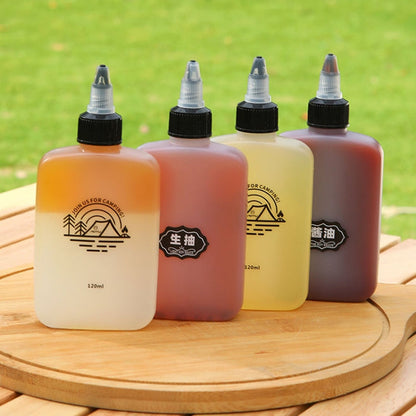 AOTU AT6478 Distributeur portable extérieur 120 ml Petite bouteille d'huile Bouteille d'assaisonnement de camping étanche