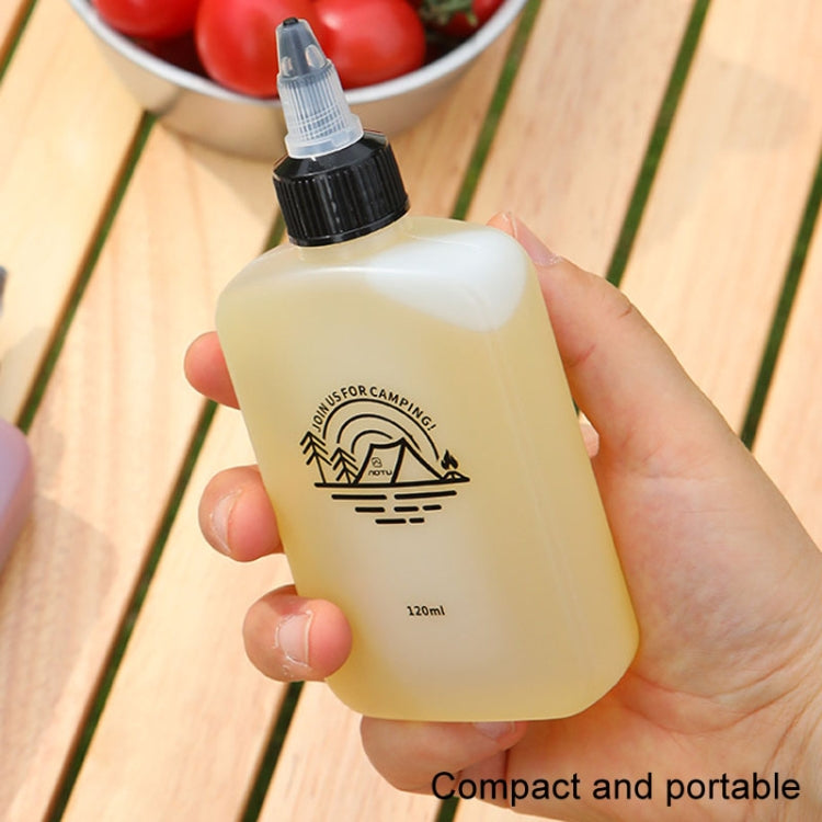 AOTU AT6478 Distributeur portable extérieur 120 ml Petite bouteille d'huile Bouteille d'assaisonnement de camping étanche