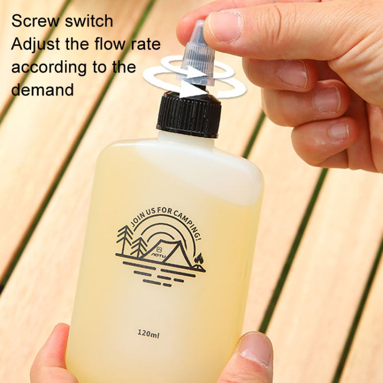 AOTU AT6478 Distributeur portable extérieur 120 ml Petite bouteille d'huile Bouteille d'assaisonnement de camping étanche