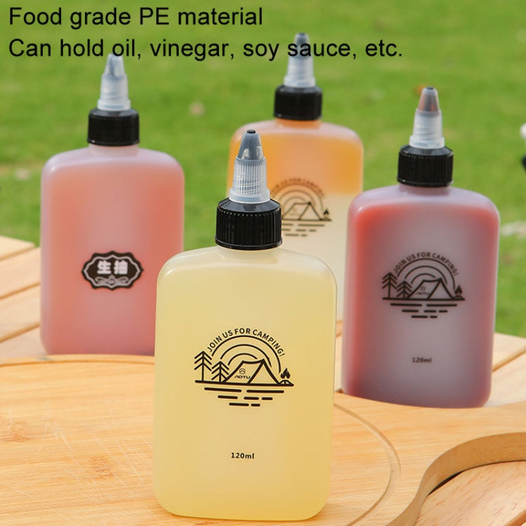 AOTU AT6478 Distributeur portable extérieur 120 ml Petite bouteille d'huile Bouteille d'assaisonnement de camping étanche