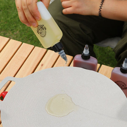 AOTU AT6478 Distributeur portable extérieur 120 ml Petite bouteille d'huile Bouteille d'assaisonnement de camping étanche